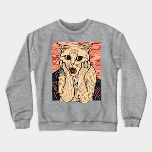 The Cat Scream Crewneck Sweatshirt